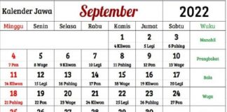 kalender Jawa Jum’at Kliwon