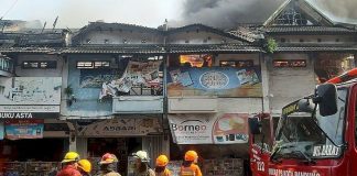 kebakaran Pasar Caringin Bandung