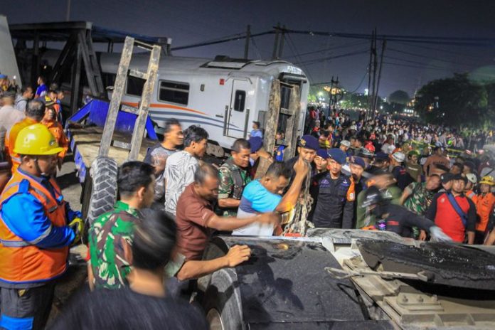 kecelakaan kereta api di Semarang